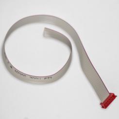 10-poliges Flachbandkabel (30cm), einseitig mit Micromatch-Stecker 