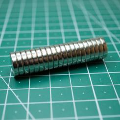 20 extra starke (N52) Neodym Magnete 12,5mm x 2,5mm 