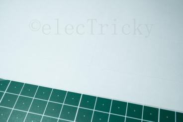 Weiße Papieretiketten, permanent, 80 x 80 mm, quadratisch (abgerundete Ecken) 