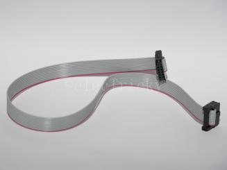 10-poliges Flachbandkabel mit RM2,00 IDC Steckern (30cm) 